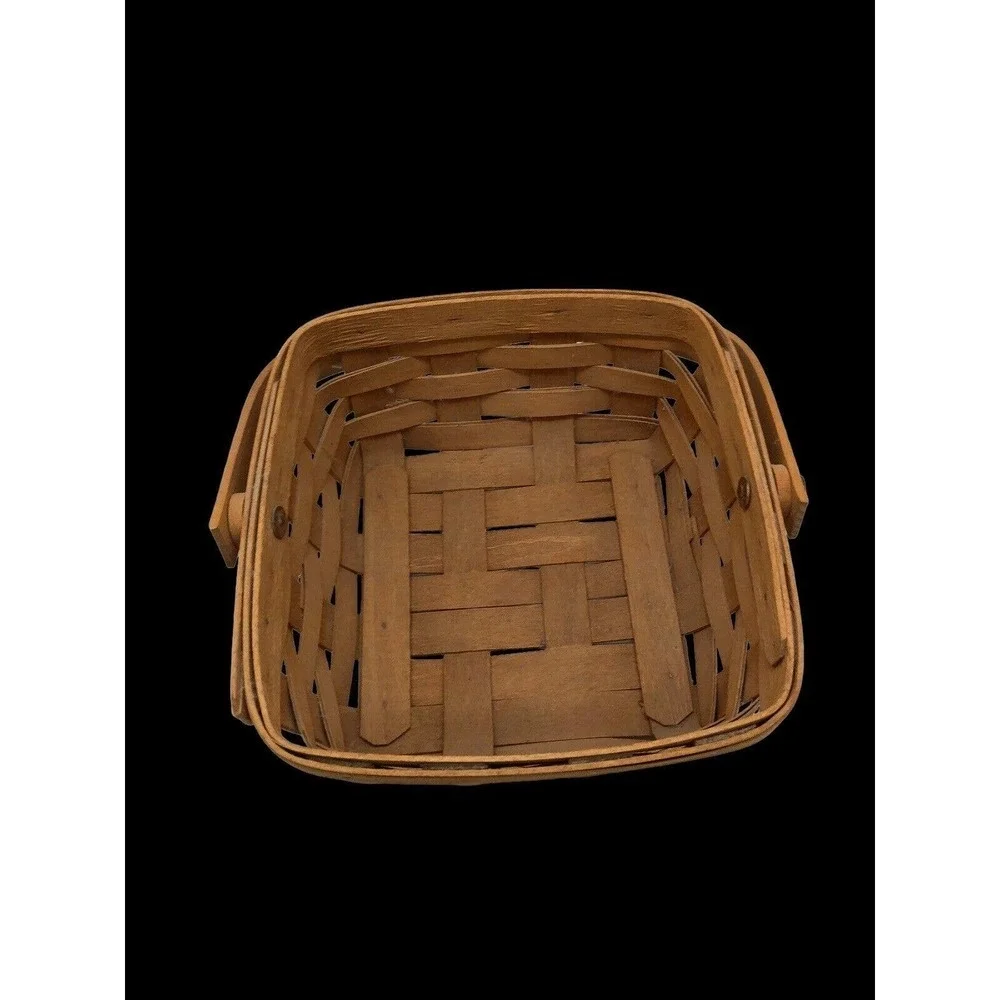 Longaberger Spring Basket 1989 Signed Berry Basket Handled Vintage 11